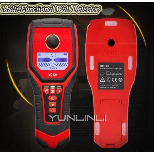 Portable Wall Detector Magnetic Metal Copper Wood AC Charged Cable Wall Scanner Wall Diagnostic Tools MD-120