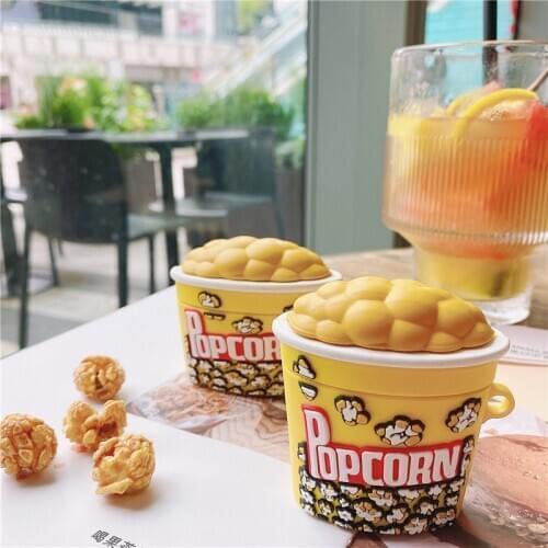 Silicone Case for Airpod Airpods Pro Shockproof Cover for AirPods 12 Cinema Popcorn for Air Pods Pro Protector Case Accessories