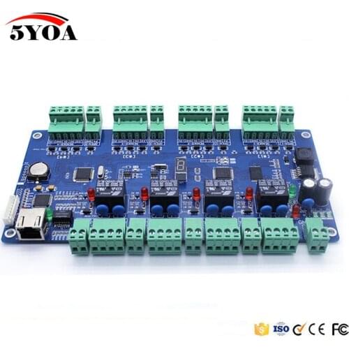 TCP/IP RFID Access Control System Door Access Panel LAN Interface Gate Access Controller for Four Door