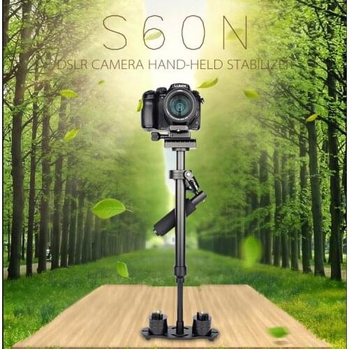Photo Video Aluminum Alloy Handheld Stabilizer Shooting Steadycam DSLR Steadicam for Camcorder Camera YELANGU S60N
