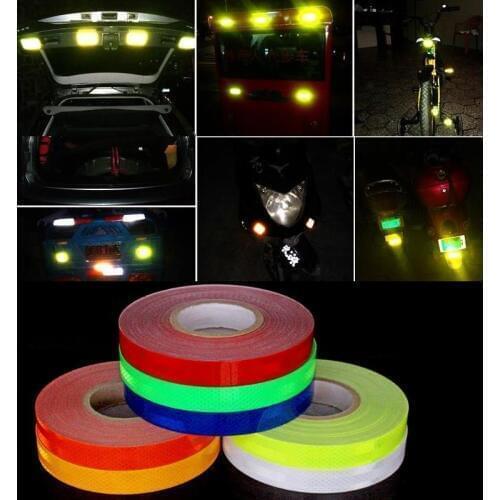 2.5CM*3M Diamond Grade Reflective Sticker Car contour Crash Warning Tape Scratch Sticker Personality Reflective Strip
