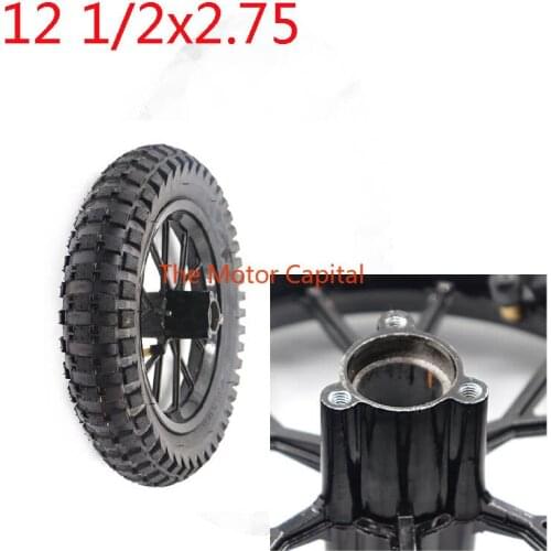High-quality 12 1 / 2 x 2.75 tire with aluminum hub for 12.5 inch 49cc off-road bicycle mx350 MX400 scooter tire