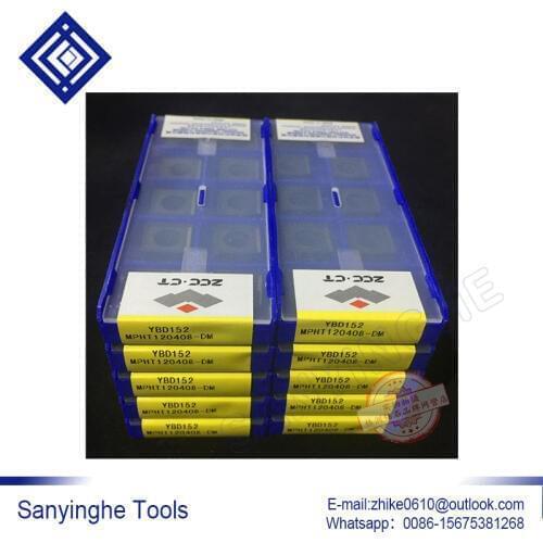 Free shipping high quality 100pcs/lots 200pcs/lots carbide milling inserts MPHT120408-DM YBD152 cnc carbide milling blade tools