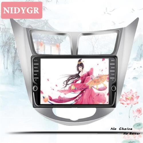 2.5D Screen Android 10.0 Car dvd gps For hyundai solaris accent verna 2011-2015 radio Autoradio Multimedia tape Recorder player
