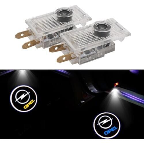 2Pc Car LED Door Welcome Logo Laser Projector Ghost Shadow Light For Opel Insignia Opel Logo Lights Opel Car Accessary