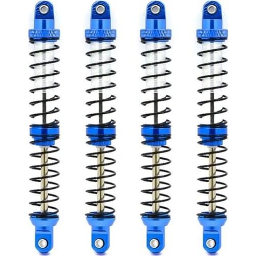 4Pcs Oil Adjustable 70-120mm Metal Shock Absorbers Damper for 1/10 RC Crawler Car Axial SCX10 Traxxas TRX4 D90