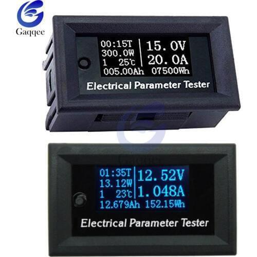 7 in 1 OLED Display Digital Multifunction Tester Voltage Current Time Temperature Capacity Power Voltmeter Ammeter Meter 10A 3A