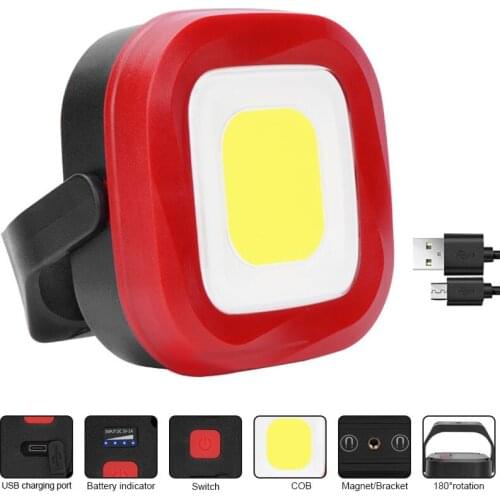 2000LM COB LED Car Eemergency Floodlight 2400mAh USB Work Light Magnet Inspection Lamp Tripod Camping Tent Lantern 4Mode Warning