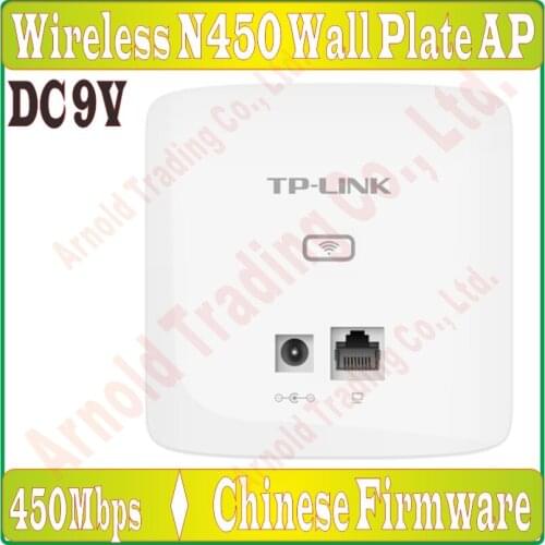 DC 9V Power Supply, 450Mbps in Wall Wireless AP for hotel WiFi project,Indoor AP 802.11b/g/n WiFi Access Point, 100M RJ45 Port