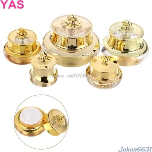 5-50g Crown Empty Makeup Sample Pot Bottle Nail Cosmetic Cream Lotion Container Dropship