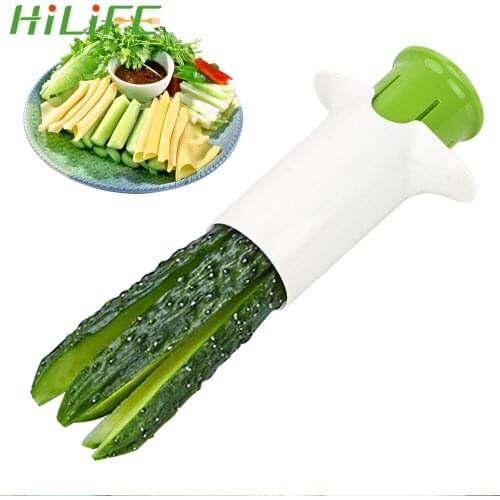 HILIFE Stainless Steel Carrot Cucumber Grater Vegetable Fruit Slicer Gadgets Spiral Blade Cutter Kitchen Tools