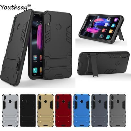 For Huawei Honor 8X Case Hard Business Luxury Silicone Robot Stand Mobile Phone Bag Case For Honor 8X Cover For Honor 8X Case