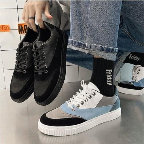 Men Casual Shoes Mixed Colors Fashion Canvas Sneakers Flat Shoes for Men Chunky Footwear Tenis Masculino Male Vulcanize Shoes