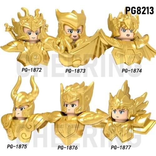 Twelve constellation Building Blocks Saint Seiya Capricorn Pisces Sagittarius Aquarius Bricks Figures For Kids Toys PG8213