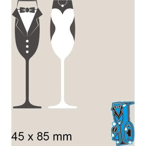 Metal Cutting Dies Creative Glass New Scrapbook Paper Decoration Template Embossing DIY Paper Card Craft 45*85mm