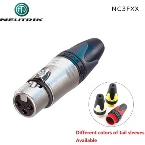 NEUTRIK NC3FXX 3 pole female plug Balanced microphone cannon XLR connector Nickel housing silver contacts