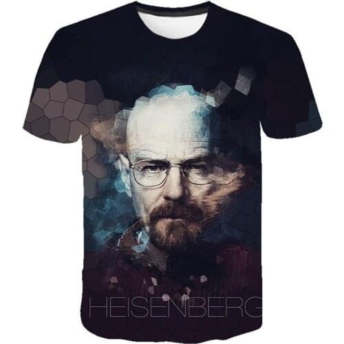 New Fashion TV Series Breaking Bad 3D Printed T-shirt Men And Women Children Cool Short Sleeve Shirts Unisex Fashion T Shirts