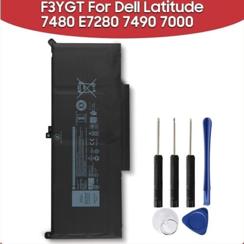 Original Replacement Laptop Battery 60Wh F3YGT DM3WC 2X39G For Dell Latitude 7480 E7280 7490 7000