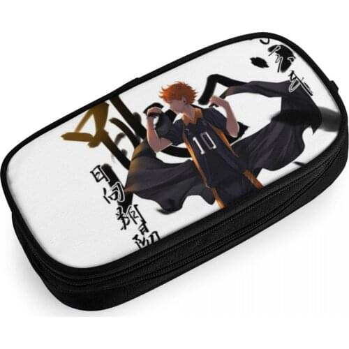 Volleyball Juvenile Pencil Case Children School Supplies Pen bag Student kids birthday Pen Bag Boys/Girls Haikyuu Pencil Pouch