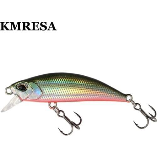 1pcs 55MM 5G Slowly Sinking Minnow Fishing Lure Isca Artificial Hard Bait Bass Wobblers 3D Eyes Crankbait Carp Pike Tackle