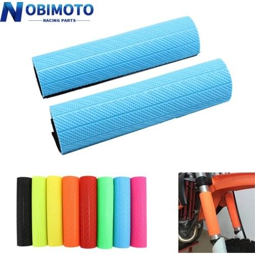 Rubber Front Shock Absorber Fork Suspension Protector Guard Wrap Cover For Honda Yamaha Husqvarna Suzuki K*M Motocross Dirt Bike