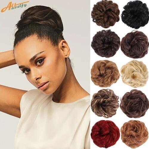 Allaosify Hair Bun Chignon Hair Scrunchies Chignon Scrunchies Clip In Hairpiece Synthetic Hair Pieces Hair Scrunchies Messi