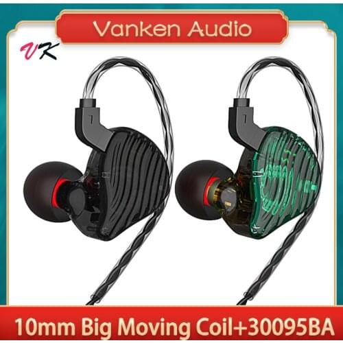 CVJ CSE 1BA+1DD Hybrid Driver Wired In Ear HIFI Monitor Earphone Sport Running Earpiece Replaced Cable With Mic MT1 CA4