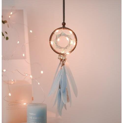 Nordic small dream catcher car dream catcher handmade dreamcatcher white moon dreamcatcher gift for girls for kids for women