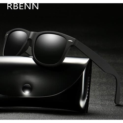 RBENN Classic Brand Designer Polarized Sunglasses Men Women Vintage Square Driving Sun Glasses UV400 Gafas De Sol