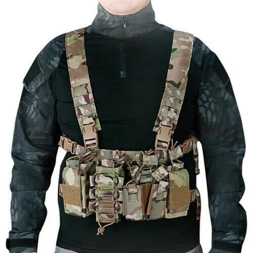 Tactical Vest Easy Chest Rig Military Carrier Vest MultiCam Green Black Sand