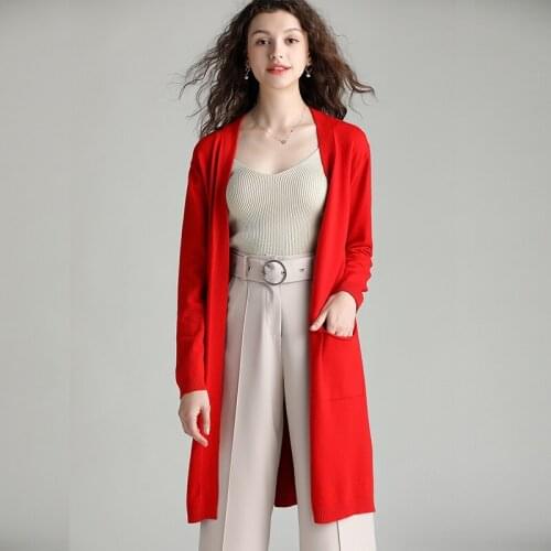 Knitted Cardigan Temperament Female WomenS Clothing 2020 Autumn Winter New Loose Casual Jackets WomenS Sweater Cardigan AA5581