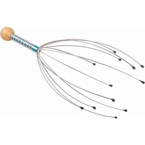 1PCS Octopus Head Scalp Relaxation Massage Pain Relief Body Massager Stress Release Relaxing Claw Metal Massager Device Unisex
