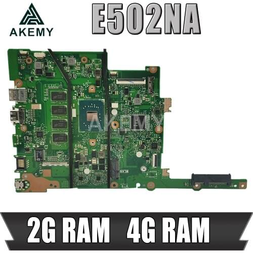 Akemy E502NA E402NA Laptop motherboard For E502N E502NA E402N E402NA mainboard 100% Tested OK W/ N3350 2GB 4GB