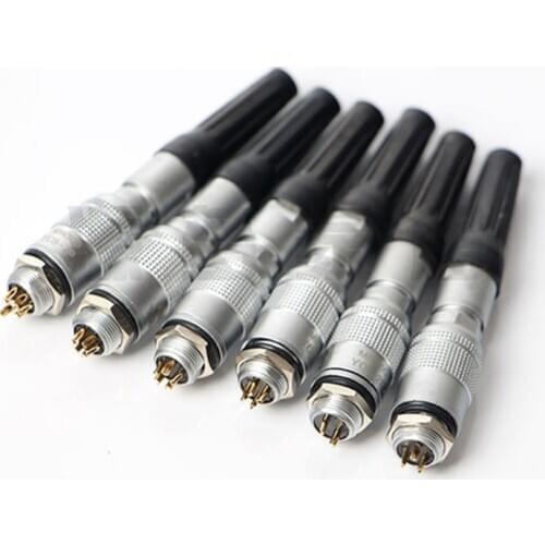 YC8 Aviation Connector Circular Plug 2/3/4/5/6/7 Pin Quick Push-Pull Clip-on 8mm Hole Welding Waterproof Connector Sensor Plug