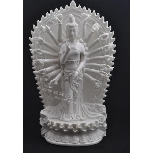 Dehua white porcelain Avalokitesvara Buddha Avalokitesvara like ceramic crafts like decoration art decoration