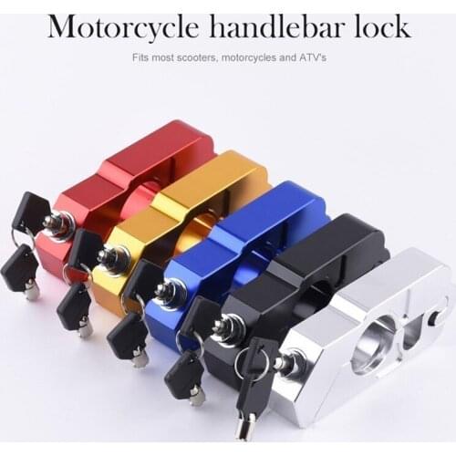 Motorcycle Handlebar Lock Brake Lever Grip Security Safety Anit-Theft Protection Car