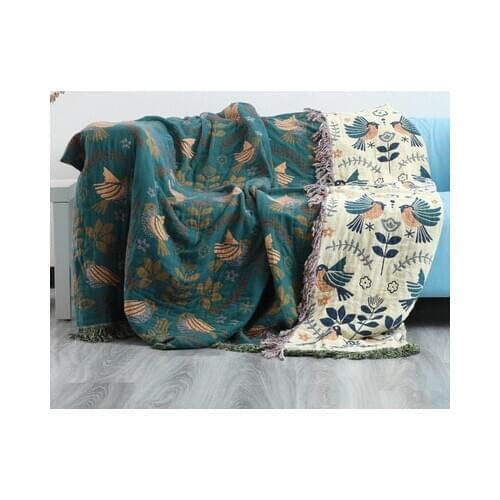 Bohemia Pure Cotton Sofa Cover Blanket All Season Geometry Sofa Pad Fashion Dust Towel Blankets for Office Car Sofa Bedspread