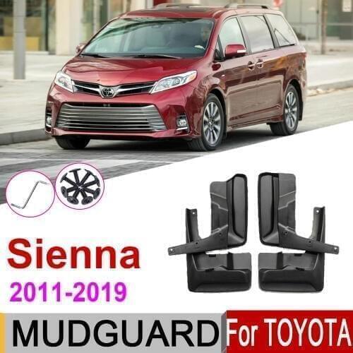 Mudguards For Toyota Sienna XL30 2019~2011 Fender Mud Guard Splash Flaps Mudflap Accessories 2018 2017 2016 2015 2014 2013 2012