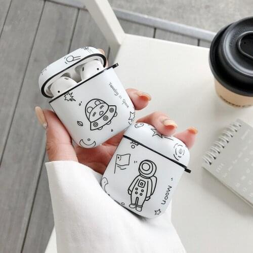 Hand-Drawn Astronaut Spaceman Planet Case For Airpods 1 2 Earphone Case Wireless Bluetooth Headset Shell For Air pods Pro 3