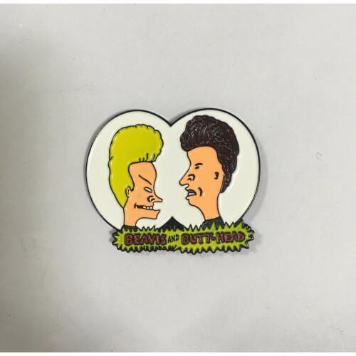 Custom metal character badge with hard enamel paint badges