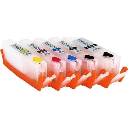 5PCS PGI-150 CLI-151 refillable ink cartridge for Canon Pixma IP7210 MG5410 MX721 MX921 MG5510 IX6810 with arc chips PGI150