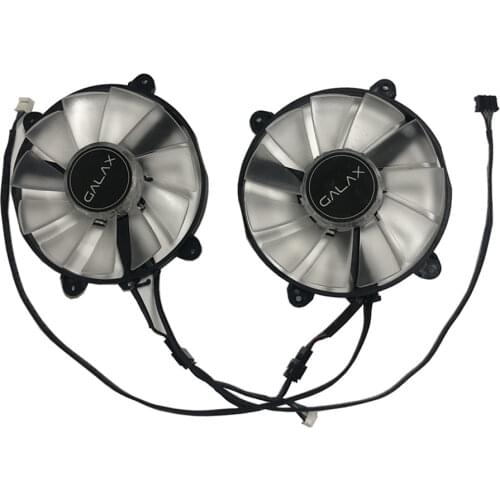2pcs/Set GPU Cooler FY09015M12LPA Graphics Card Fans For GALAXY GeForce RTX2060 Super RTX 2070 Video Replacement