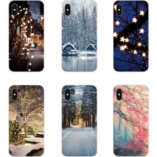 Landscape Winter Light Snow For Huawei Mate Honor 5X 6X 7 7A 7C 8 9 10 8C 8X 20 30 Lite Pro Accessories Phone Shell Covers