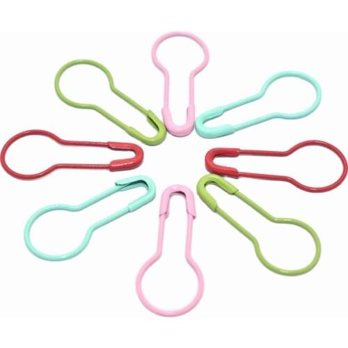 Mini Bulb Safety Pins,colorful pear safety pins,metal brooch pins,tag pins for Locking Stitch Markers colorful Craft 100pcs 22mm