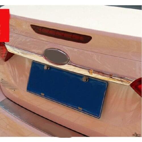 New auto decoration Rear Bumper Sill / Protector trunk cover up trim for Ford focus 3 mk3 Sedan 2012 2013 accessories