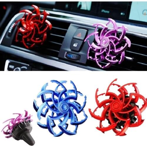 Car Interior Air Freshener Rotating Perfume Fragrance For Car Air Vent Freshener Air Conditioner Clip Diffuser Solid Perfume