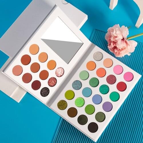 36 Colors Glitter Eyeshadow Pallete Private Label Matte Shimmer Eye Shadow Pallete Waterproof Stage Professional Makeup Pigment