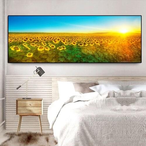 Sunflower field diy diamond embroidery mosaic 5d puzzle sale diamond painting Cross stitch kit full drills Sunrise Landscape
