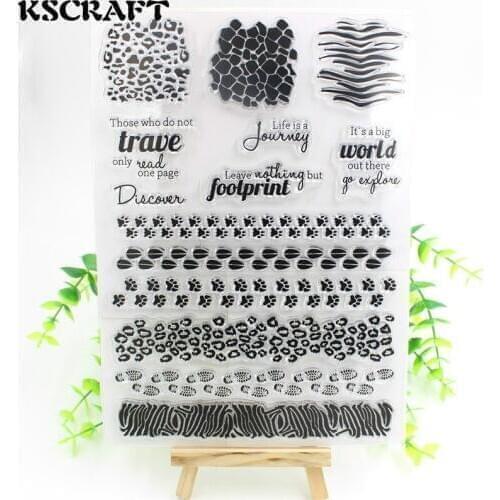 1 Sheet Journey Transparent Clear Silicone Stamps for DIY Scrapbooking/Card Making/Kids Fun Decoration Supplies Flower 051