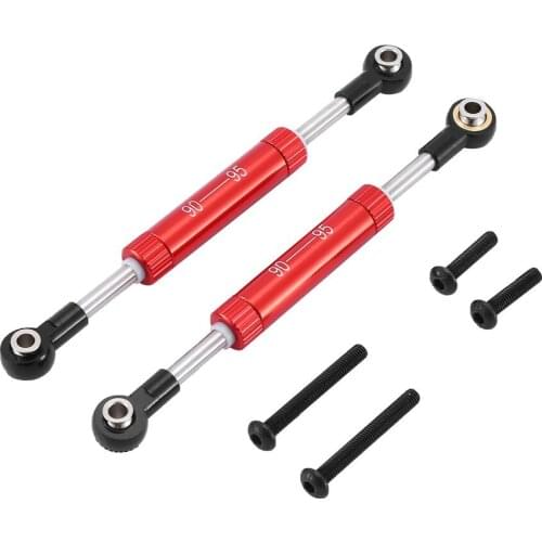 Alloy Adjustable Steering Servo Link Rod Panhard Bar 70-96mm for 1/10 RC Crawler Axial SCX10 Traxxas TRX4 D90 Redcat GEN8